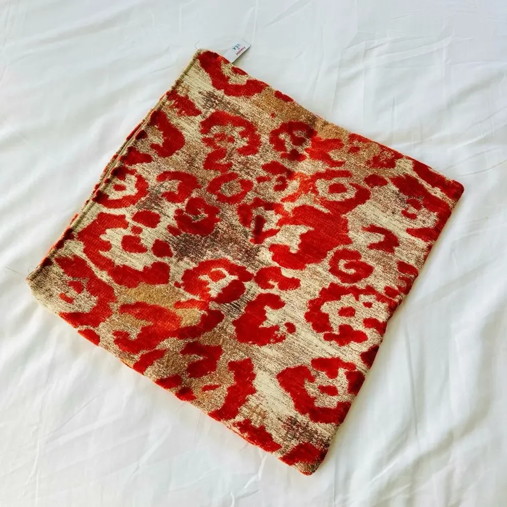NEWPORT HOME Rust Red Burnt Orange Tan Textured Pillow Case Sham 18